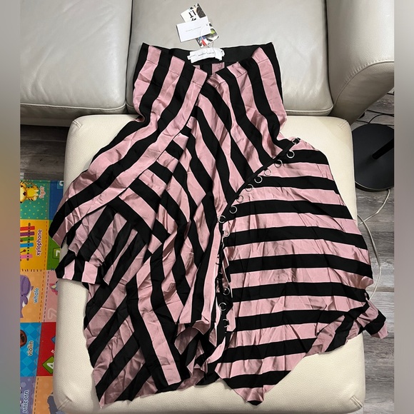 NWT - Marques’ Almeida Loop Asymmetric Draped Skirt - Made in Portugal - Size 6 - Picture 4 of 11